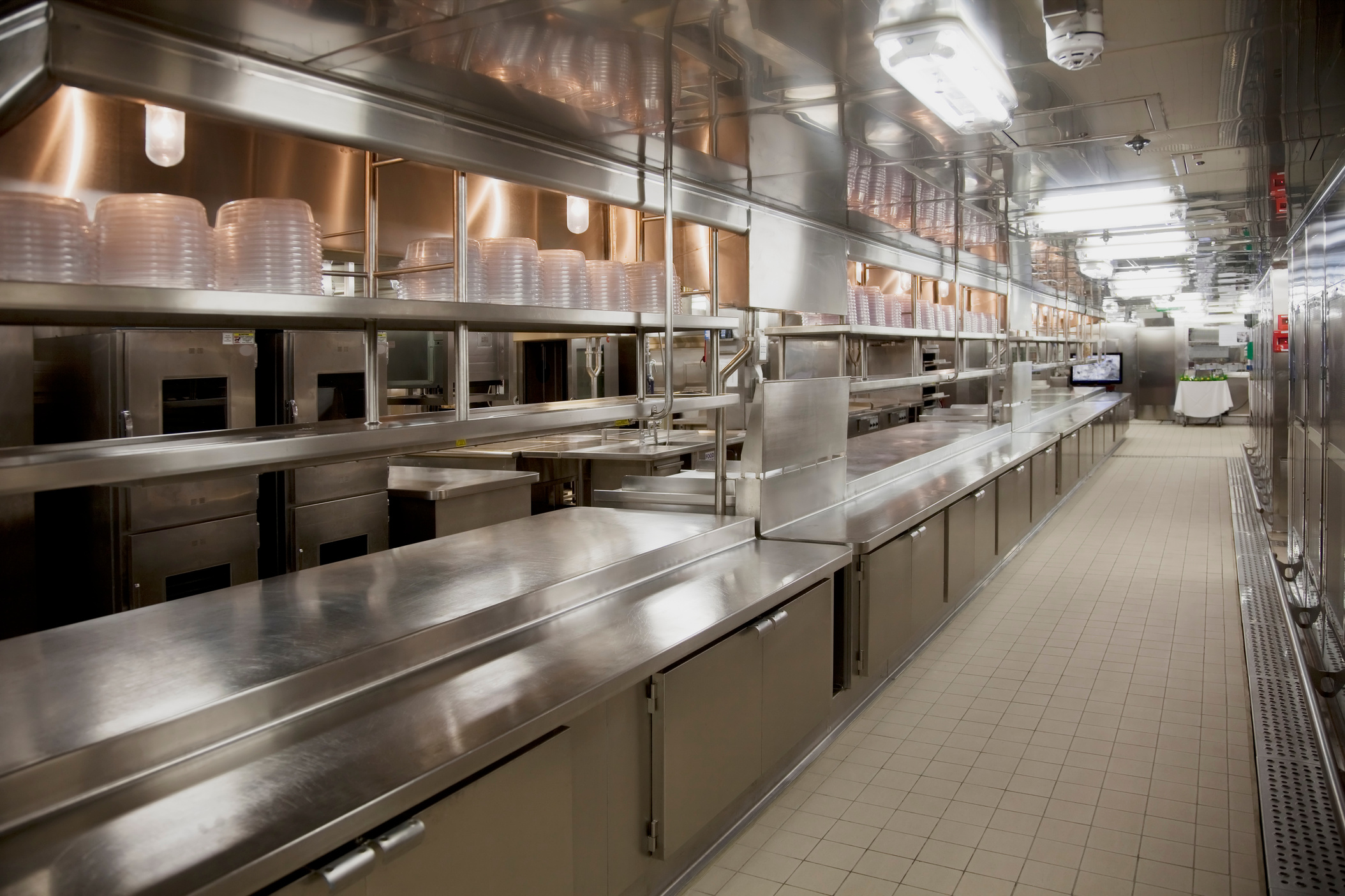 Large commercial kitchen
